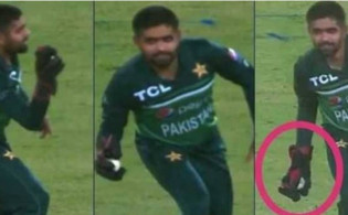 বিরল ভুলে ৫ রান পেনাল্টি গুনলেন বাবর আজম