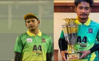 ৬,৬,৬,৬ ছক্কা ঝড়ে ৬০ বলে ১২৯ রান করে রেকর্ড গড়েছে তরুণ এই টাইগার ব্যাটসম্যান