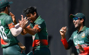 তাইজুলের বোলিং ও ড়িতনের ফিফটিতে হোয়াইটওয়াশ ওয়েস্ট ইন্ডিজ