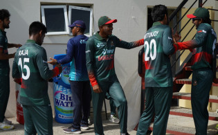 শেষ ওভারে চার-ছক্কার ঝড়ে উইন্ডিজকে বিশাল রানের টার্গেট দিল বাংলাদেশ