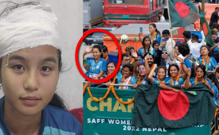 ঋতুপর্ণার মাথায় তিনটি সেলাই