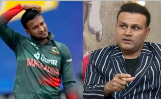 সাকিবকে চরম অপমান করে যা বললেন শেবাগ