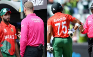 সাকিবকে ভুল অউট দেওয়া সেই আম্পায়ারের উপর ক্ষোভ ঝাড়লেন টাইগার পেসার