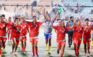 সুরভীর দুর্দান্ত হ্যাটট্রি, গোল বন্যায় ভুটানকে সাফ উড়িয়ে দিল বাংলাদেশ