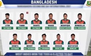 বিপিএল শেষ হওয়ার আগেই ইংল্যান্ডের বিপক্ষে বাংলাদেশের ১৬ সদস্যে দল ঘোষণা
