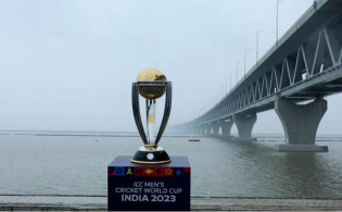 পদ্মা সেতু ঘুরলো ক্রিকেট বিশ্বকাপ, বন্দি হলো এক ফ্রেমে