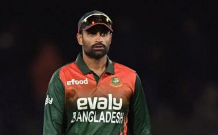 নিউজিল্যান্ডের বিপক্ষে ম্যাচেও দেখা গেল তামিম ইকবালকে