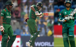 প্রতিমা  বিসর্জনের মতই তাড়াতাড়ি মাঠে ছাড়লেন তামিম-শান্ত-সাকিব, দেখুন বাংলাদেশের স্কোর 