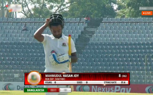 দ্বিতীয় ইনিংসে বাংলাদেশের ব্যাটিং বিপর্যয়, দেখে নিন সর্বশেষ স্কোর-