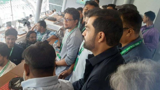 মিরপুর প্রেসবক্সে তামিম ইকবাল