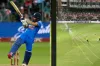বিশাল ছক্কা মেরে মিডিয়াবক্সের গ্লাস ভাঙলেন কলকাতার ব্যাটার (ভিডিও)