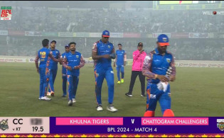 নিজেদের ২য় ম্যাচে খুলনা টাইগার্সকে চ্যালেজিং টার্গেট দিল চট্টগ্রাম চ্যালেঞ্জার্স