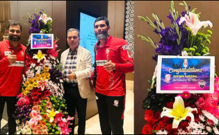 বরিশালকে ফুলেল শুভেচ্ছা জানিয়ে যা বললো রংপুর রাইডার্স