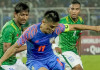 শেষ ভারত-বাংলাদেশ ফুটবল ম্যাচে জয়ী যে দল
