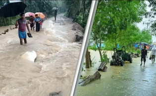 তিন নদীর বাঁধ ভাঙন, যোগাযোগ নেই কোথাও