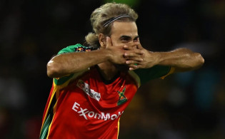 তাহিরের চার উইকেট, গায়ানার দাপট দেখালো শুরুতেই