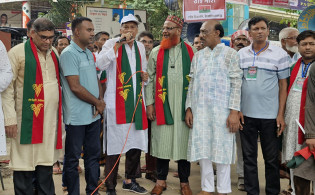 ১৪৪ ধারা ভেঙে পরীক্ষার সময় কলেজে বিএনপির সমাবেশ