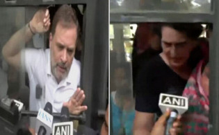 দিল্লিতে উত্তেজনা: রাহুল-প্রিয়াঙ্কা গান্ধী আটক