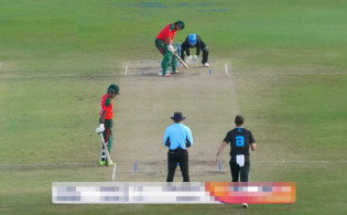 চার ছক্কার ঝড়ে বিশাল রানের টার্গেট দিলো বাংলাদেশ