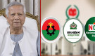 বিএনপি-জামায়াত-এনসিপির সঙ্গে প্রধান উপদেষ্টার বৈঠক