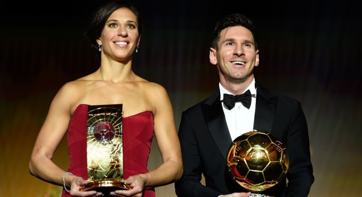 Messi & Lloyd at FIFA Ballon d’Or 2015